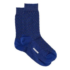 MISSONI Short Socks in Blue/Black